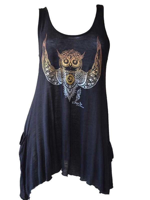 OM Owl Sharktail Tank Top