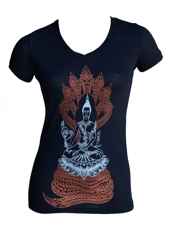 Vishnu with Naga V-Neck