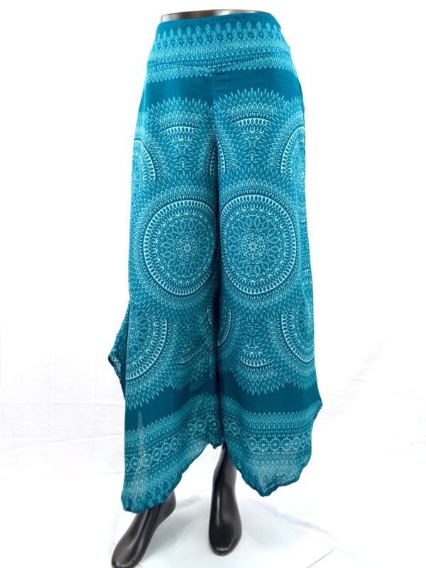 Palazzo Flared Bottom Pants Teal