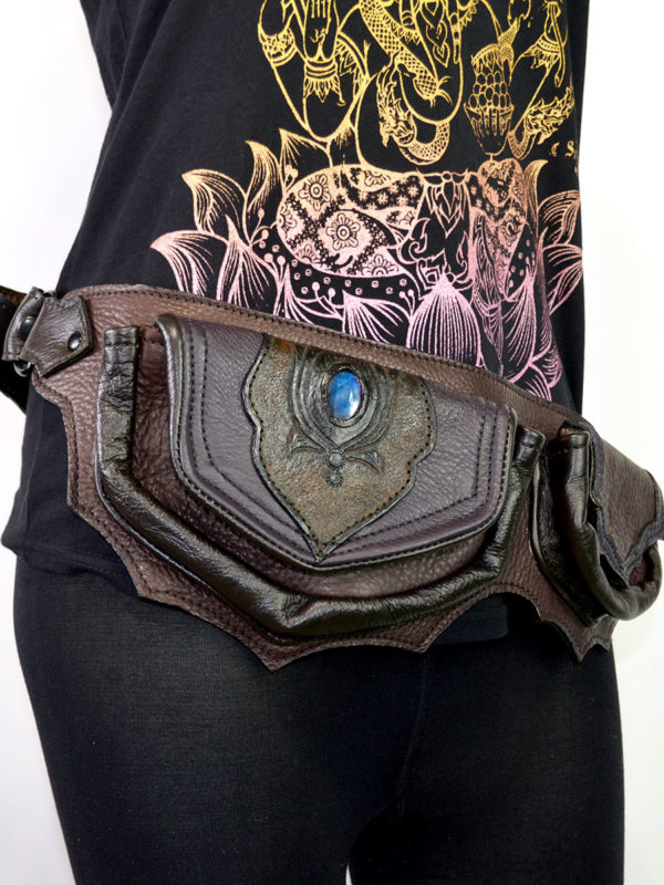 Leather Lotus Hip bag