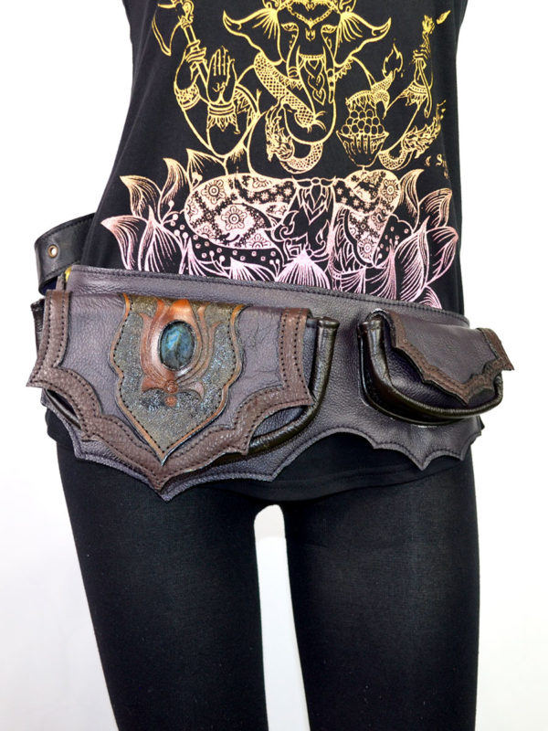 Leather Lotus Hip bag 2