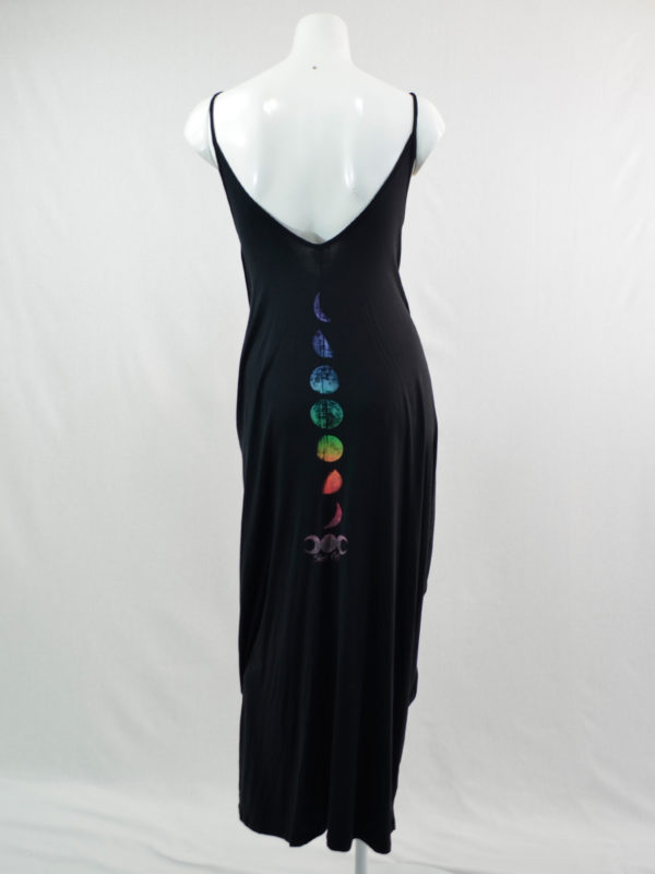 Triple Moon Goddess with Chakra Moon Phase Dress