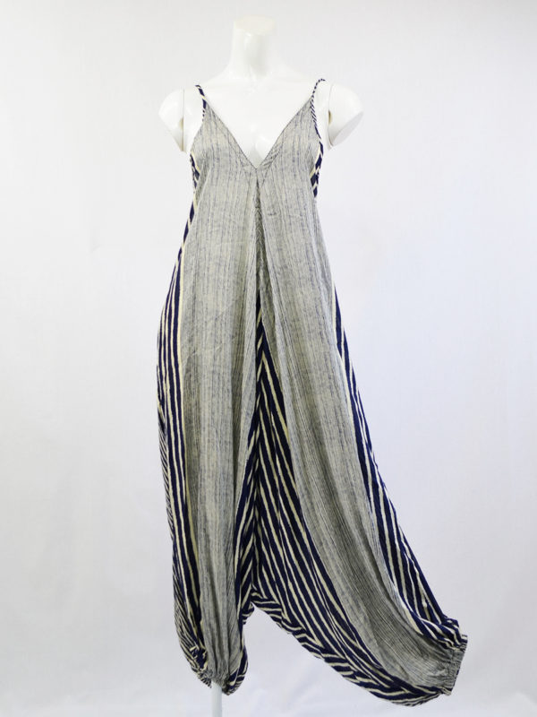 Navy Stripes Hareem Jumper With Pockets