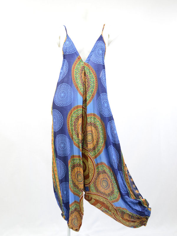 Purple & Green Hareem Jumper With Pockets