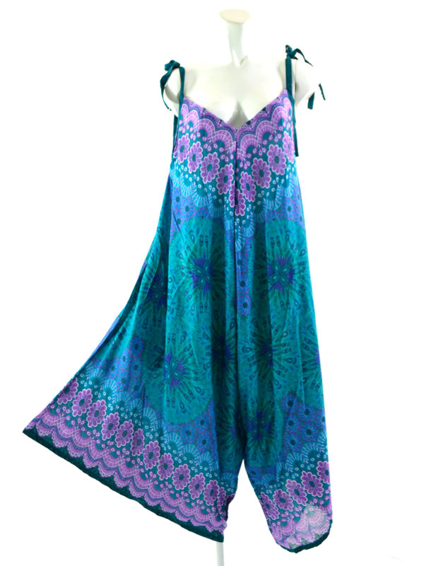 Teal & Purple Jumper With Pockets