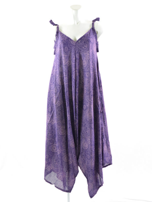 Purple Paisley Jumper With Pockets